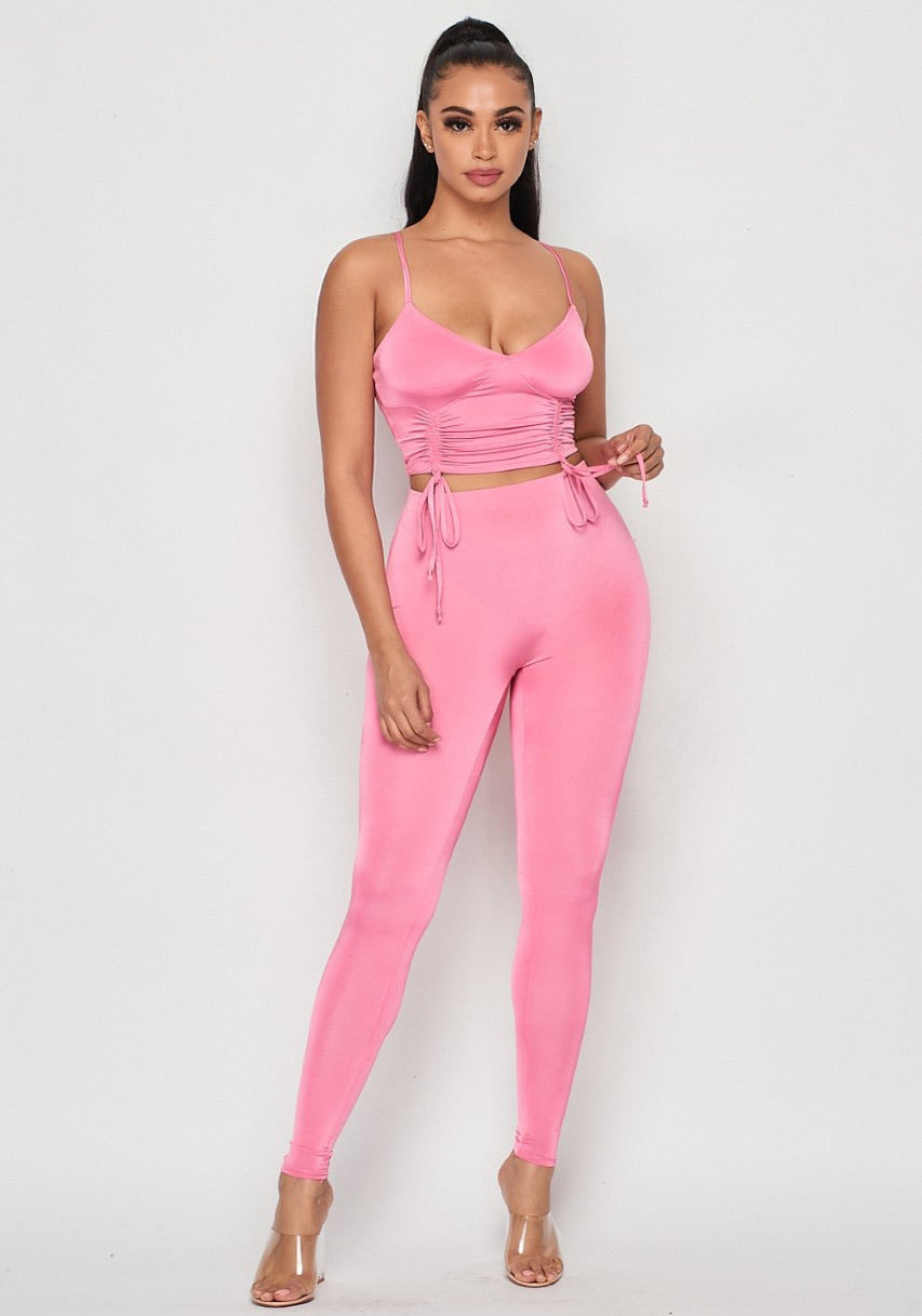 Candy Pink Two Piece Set