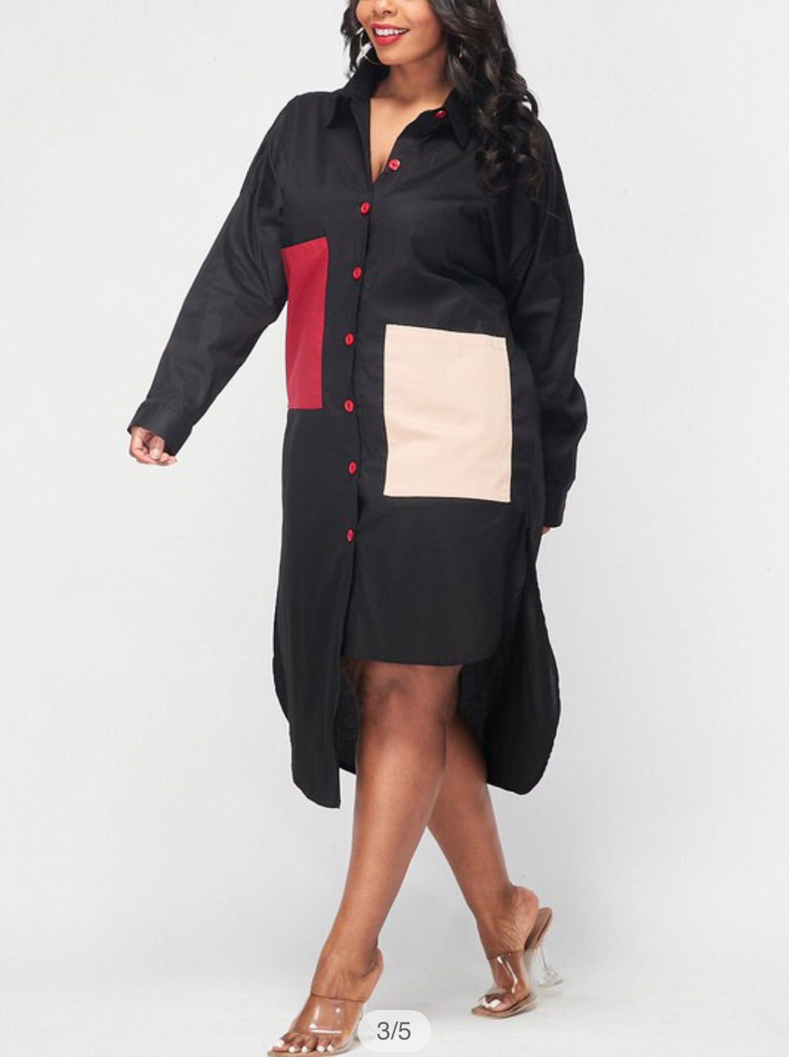 Buttoned Up Plus Size Dress